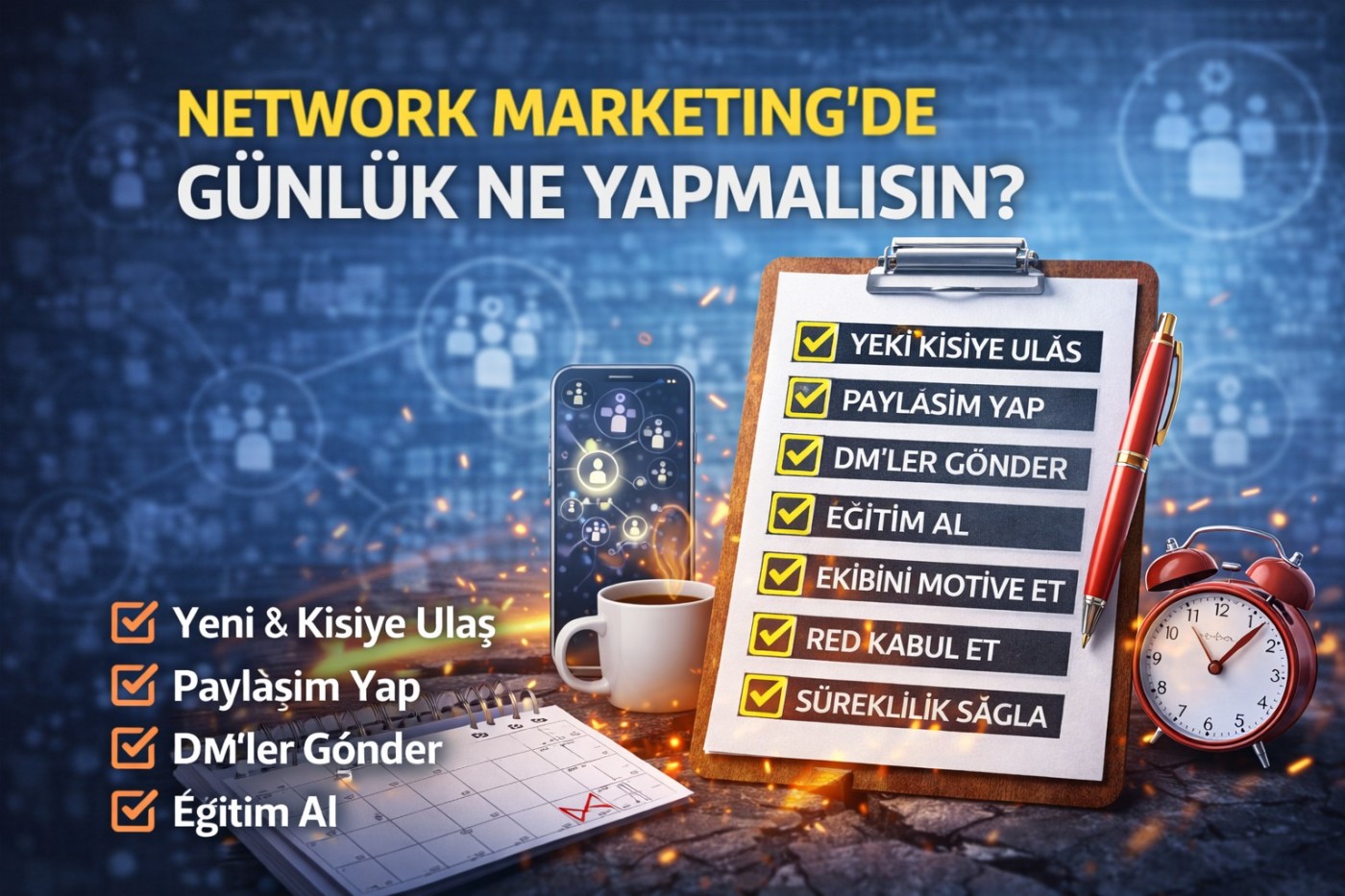 NETWORK MARKETING’DE GÜNLÜK NE YAPMALISIN? BAŞARI RUTİNİ